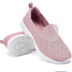 Comfort & Soft Women's Orthopedic Shoes Sneakers Slip-On Pink Breathable 37.5